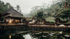 Jalanan di Bali yang lengang di bawah langit bertabur bintang, menunjukkan suasana hening total selama perayaan Hari Raya Nyepi yang sakral. Momen ini menjadi kesempatan berharga bagi umat Hindu untuk melakukan introspeksi diri dan menyelaraskan kembali hubungan dengan alam semesta.